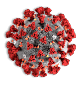 covid virus particle